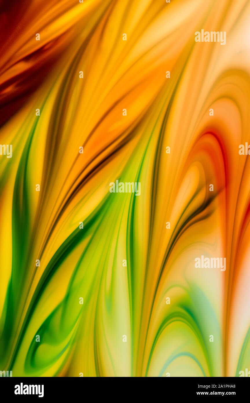 Die bunten Hintergrund von Freeform floating Aquarell Stockfoto