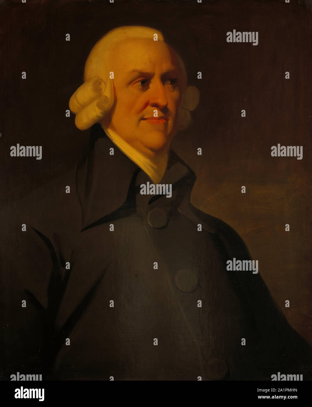 Portrait von Adam Smith (1723-1790), schottischer Ökonom, Philosoph, Autor. Künstler unbekannt. Jahr 1805. Technik: Öl auf Leinwand. Abmessungen 77.90 x 64.50 cm. Lage Scottish National Gallery. Dieses Portrait ist als 'Muir Portrait" bekannt. Stockfoto