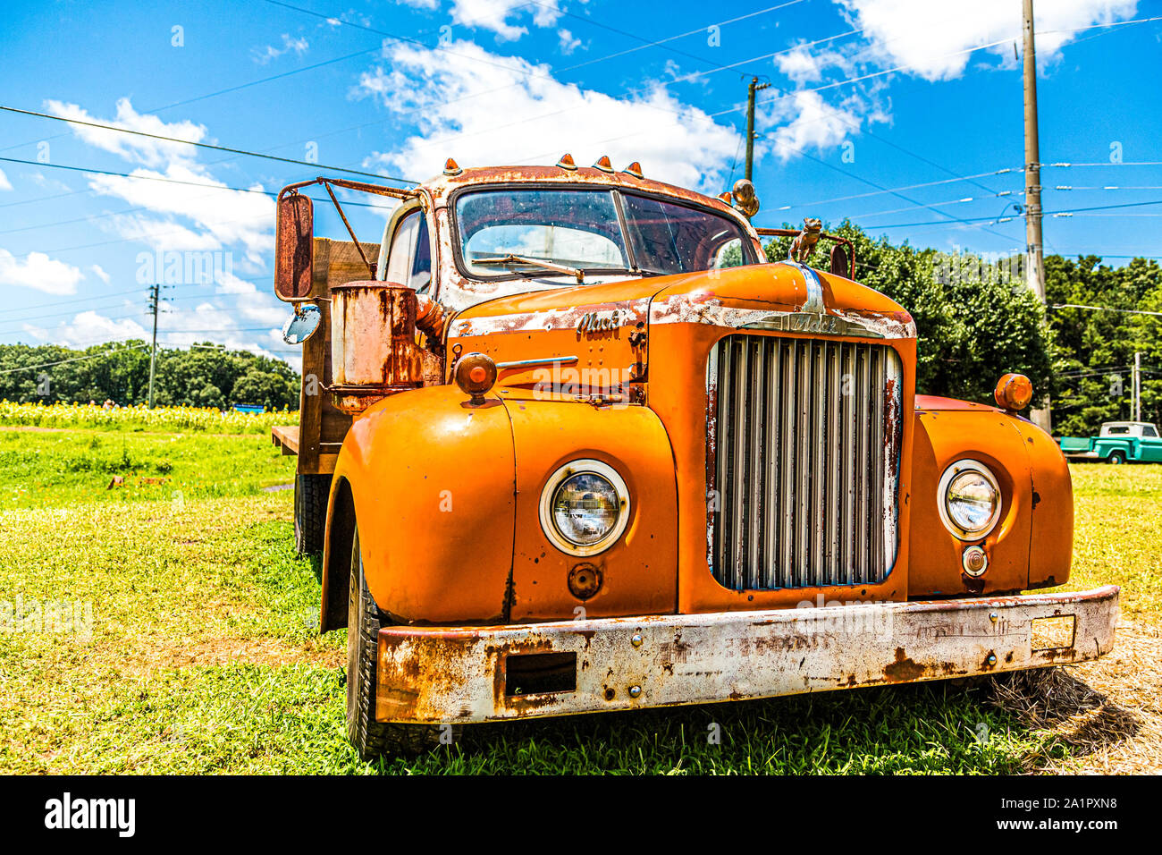 ALLENTOWN, Pennsylvania - Juli 17, 2017: Mack Trucks, Inc., ist ein Amerikanisches truckâ?? Manufacturing Company und ein ehemaliger Hersteller von Bussen und trolles Stockfoto