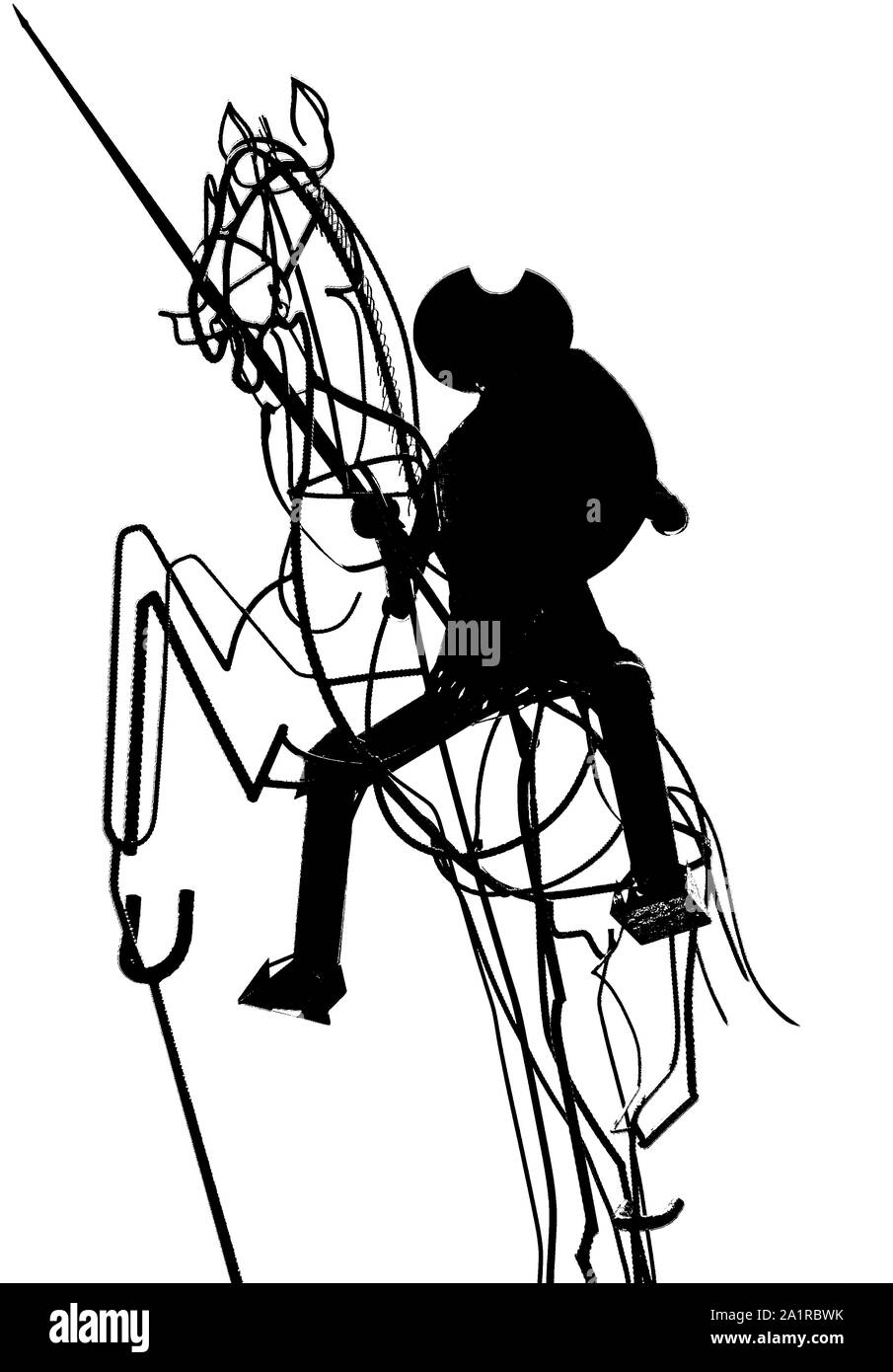 Don Quijote de la Mancha Stockfoto