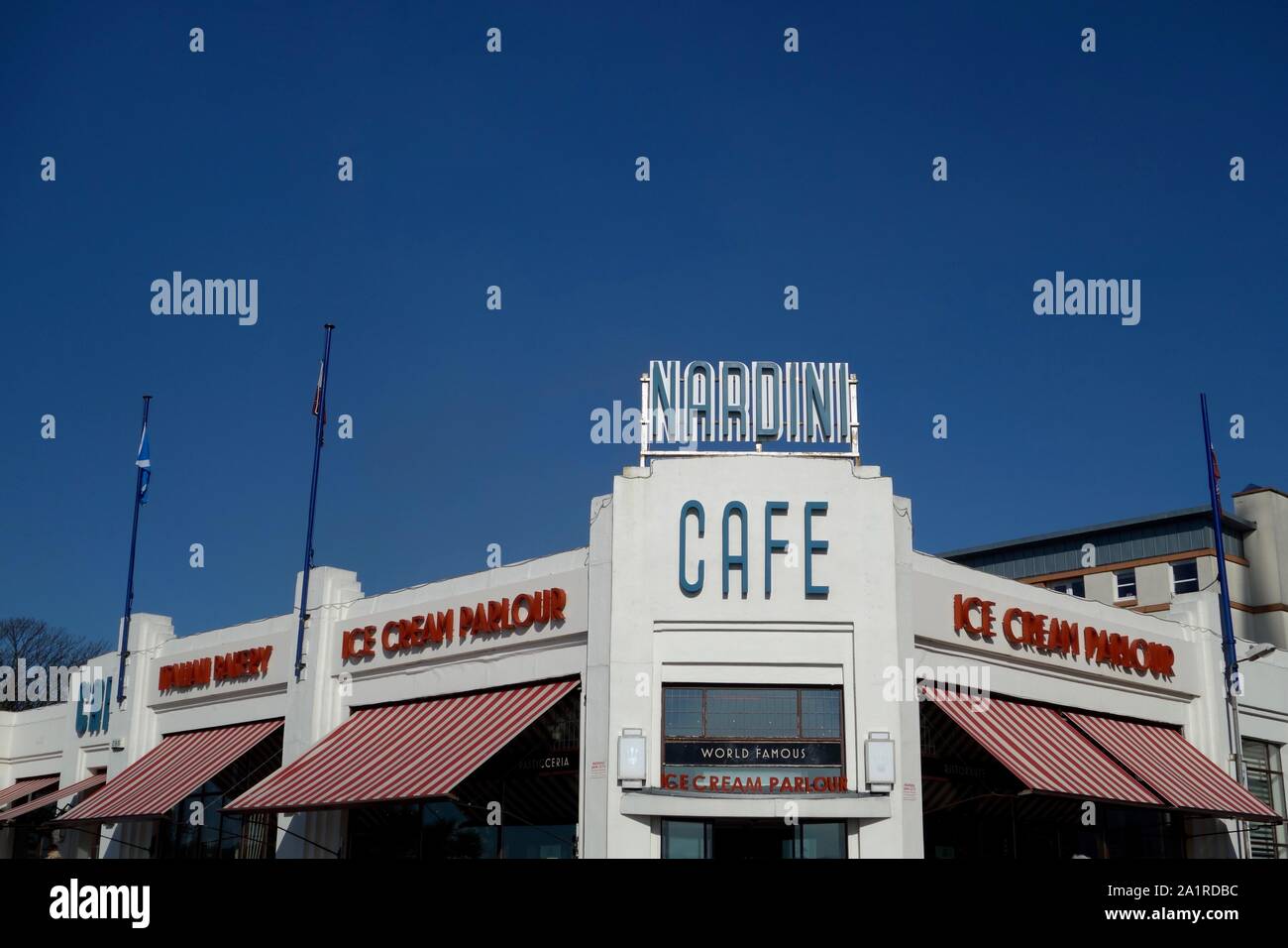 Nardini's Cafe, Largs. Stockfoto