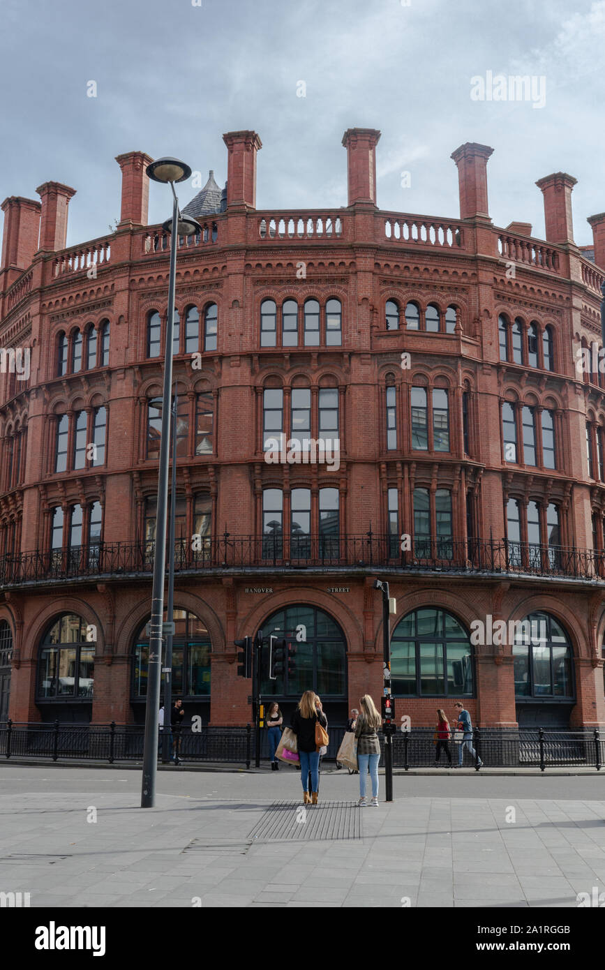 12 Hanover Street Building, Liverpool, ein denkmalgeschütztes Gebäude der Klasse II im Zentrum von Liverpool Stockfoto