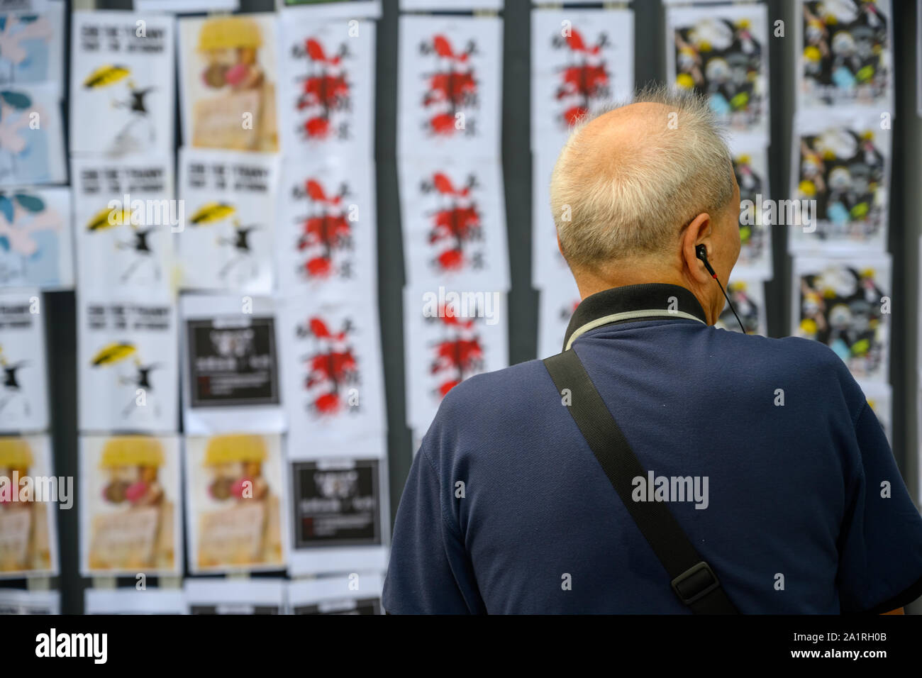 Hongkong - September 28, 2019: 928. Jahrestag in Hongkong in eine andere Polizei Konflikt gedreht. Stockfoto