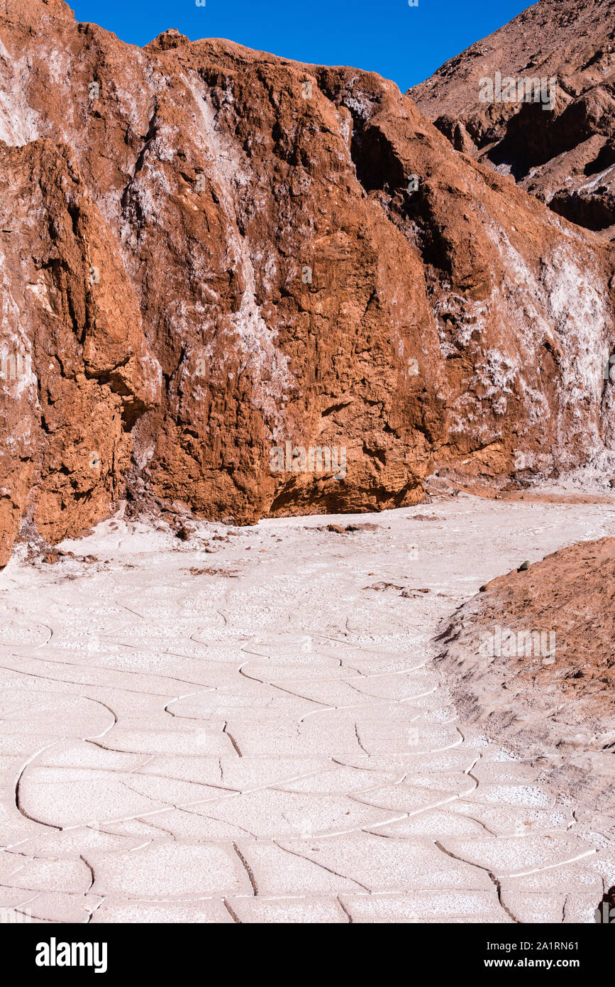 Valle de lla Muerte oder Todestal, auch Valle de Marte oder Mars-Tal, Antofagasta, San Pedro de Atacama, Atacama-Wüste, Chile, Lateinamerika Stockfoto