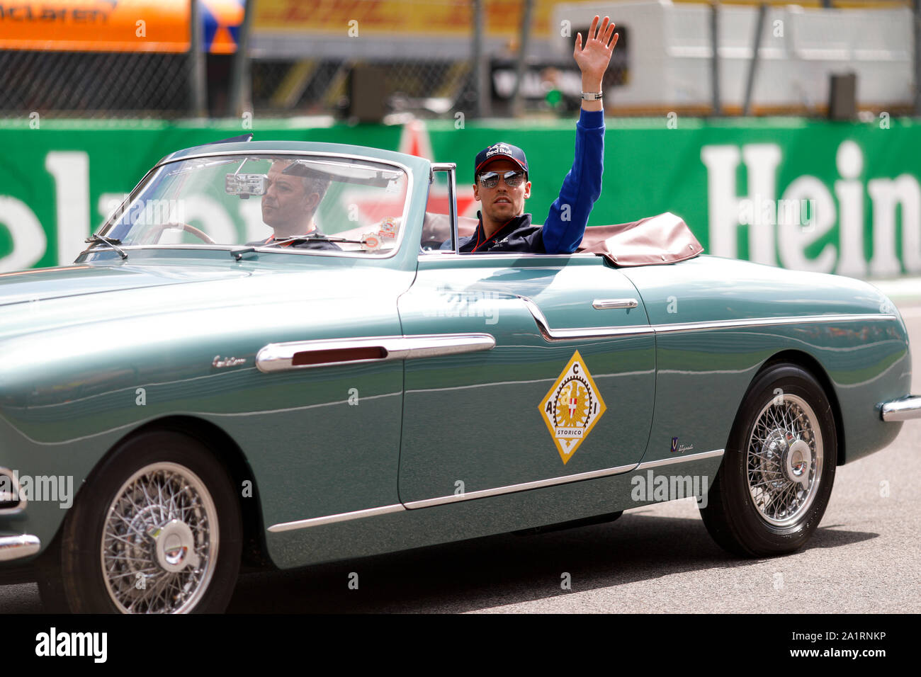 DANIIL KVYAT der Scuderia Toro Rosso auf der Formel 1 Grand Prix von Italien in Monza Eni Rennstrecke in Monza, Italien. Stockfoto