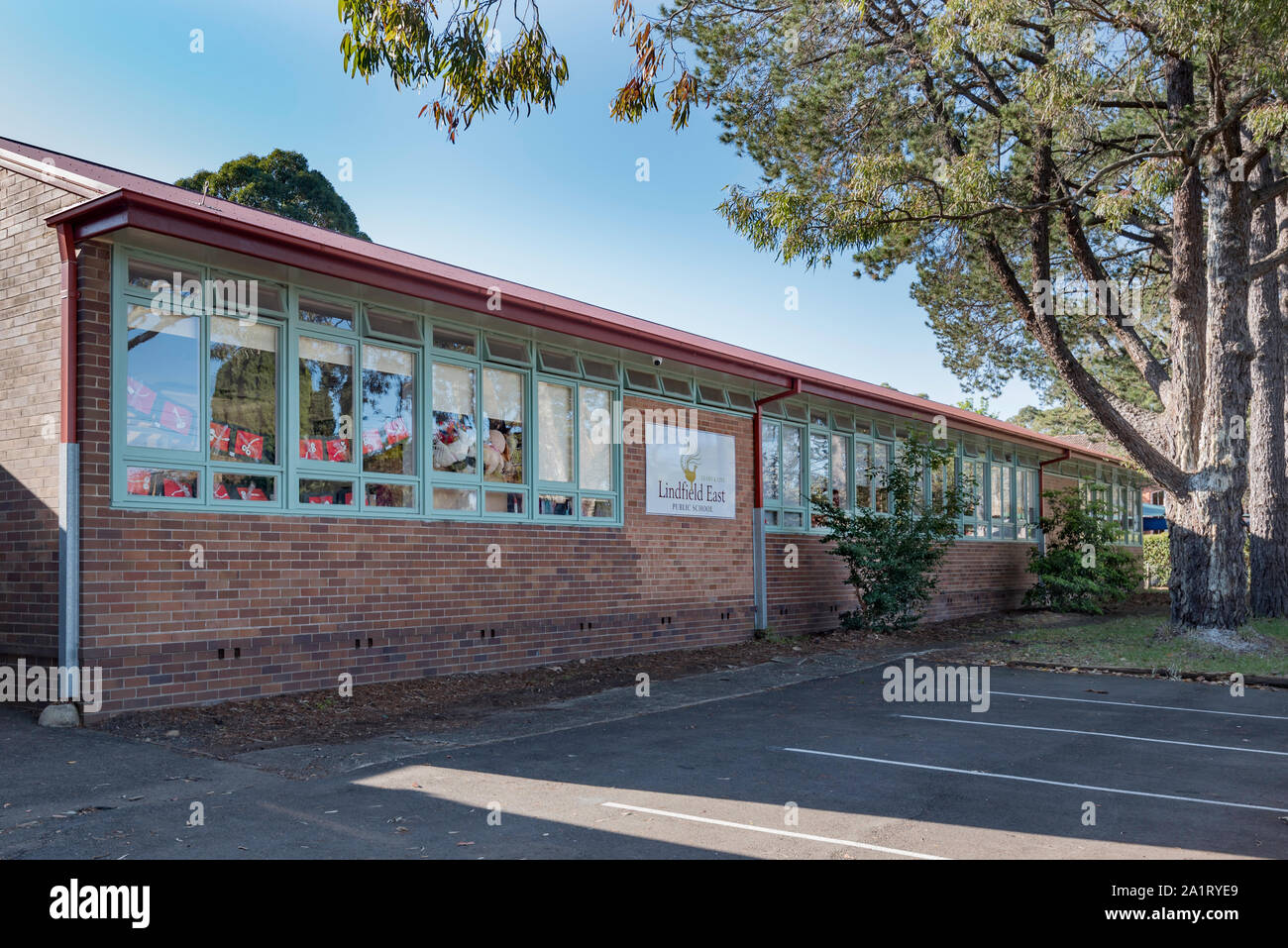 Lindfield Osten Öffentliche (Regierung, primär) Schule gegründet 1928 im grünen North shore Vorort von Osten Lindfield in Sydney, Australien Stockfoto