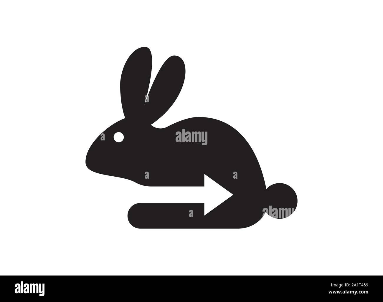 Kaninchen Symbol Logo Design, kreativ, Kaninchen Kaninchen Logo Design Logo Design Vector Symbol Hase, Kaninchen Logo Vorlage Stock Vektor