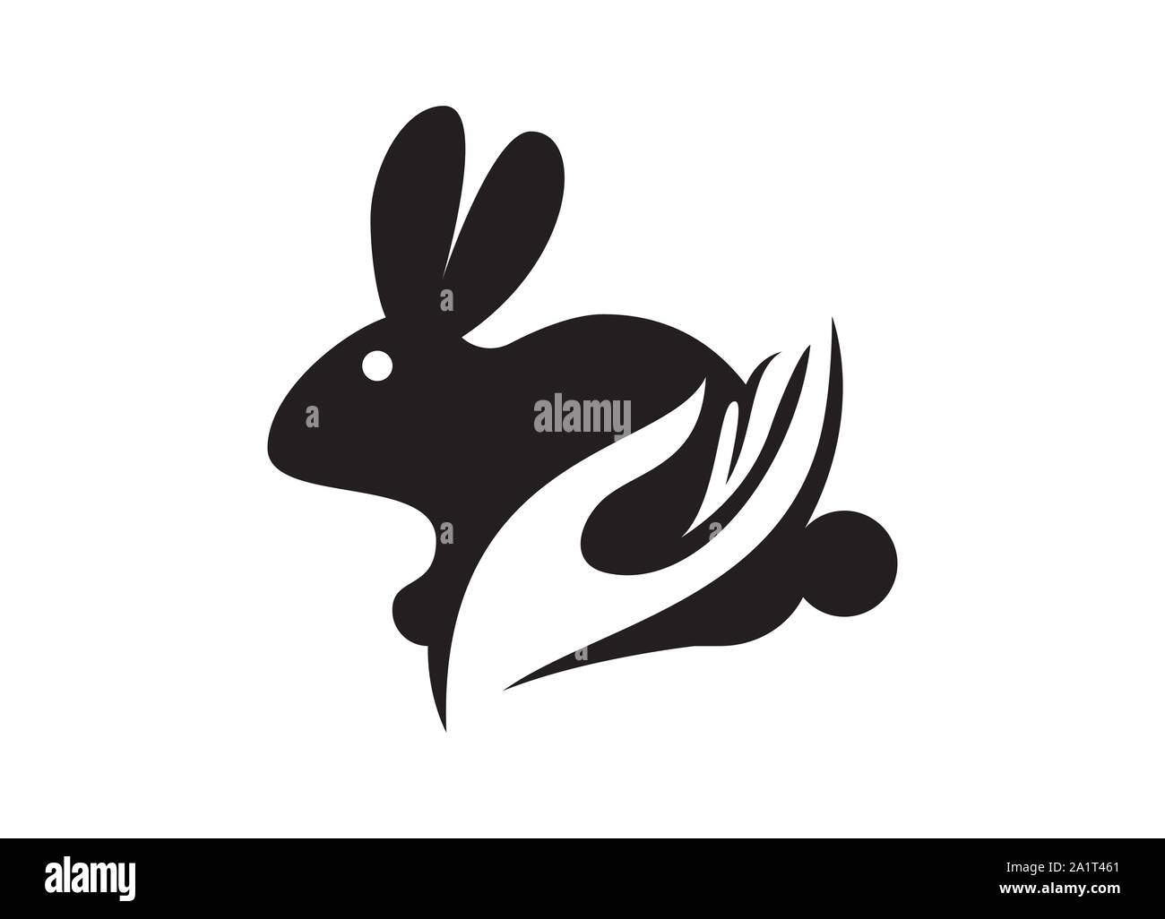 Kaninchen Symbol Logo Design, kreativ, Kaninchen Kaninchen Logo Design Logo Design Vector Symbol Hase, Kaninchen Logo Vorlage Stock Vektor