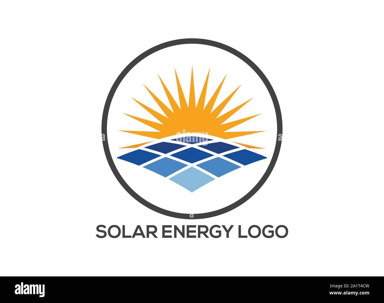 Solar Panel Symbol trendiges und modernes Symbol für Grafik- und Webdesign. Solarenergie Logo Icon, Sunrise Symbol vektor design Vorlage, Sommer Symbol, Stock Vektor