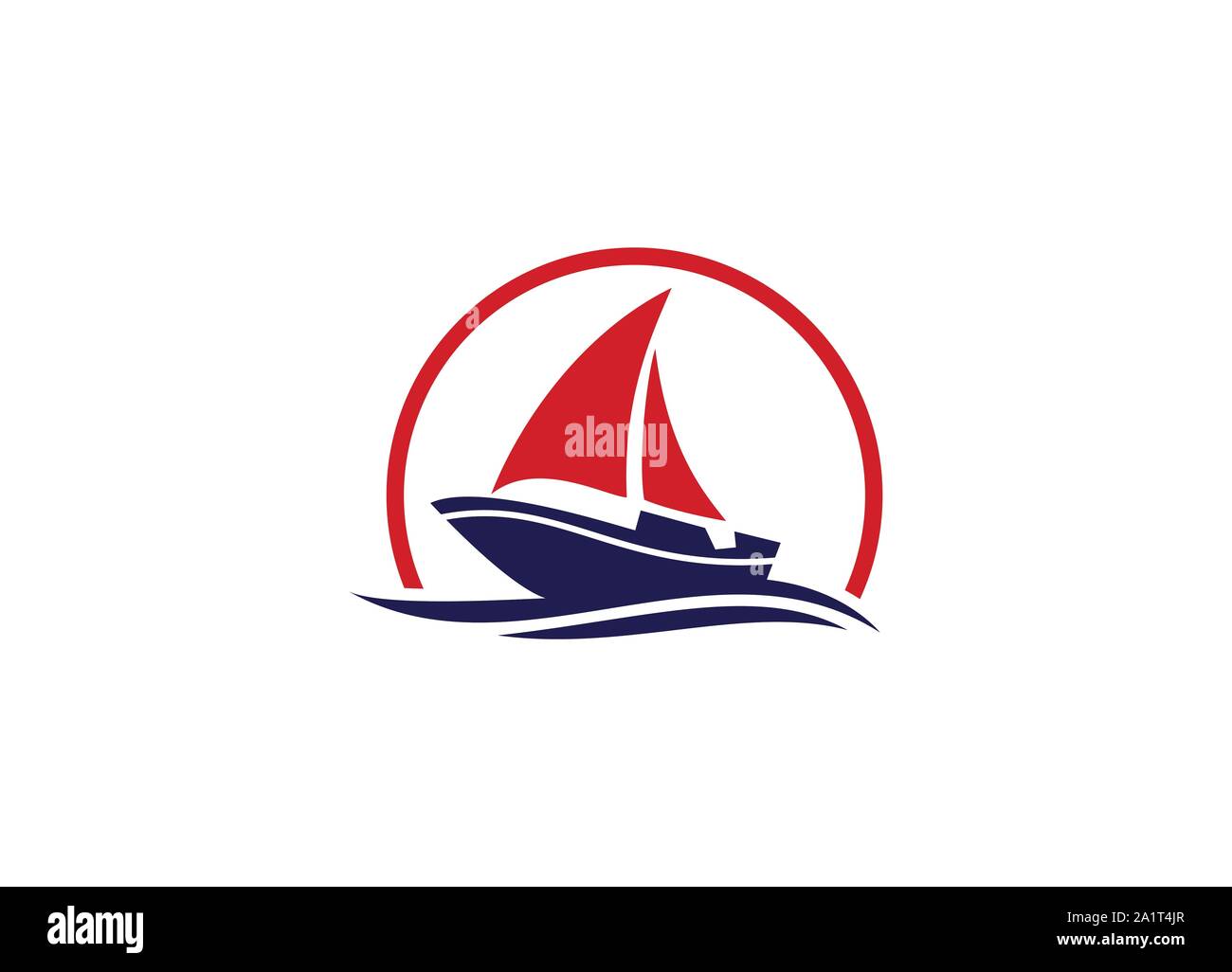Kreuzfahrtschiff Logo Vorlage Vektor icon Abbildung: Logo Design, Schiff, nautische Segelboot Symbol vektor design, Segelboot Symbol, Stock Vektor