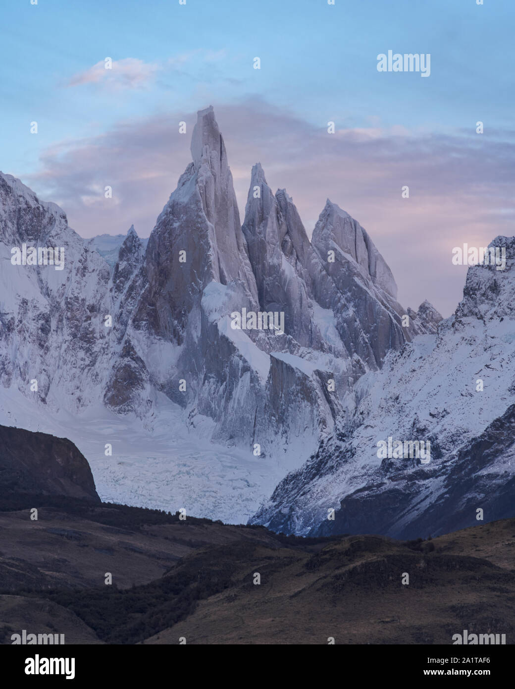 Cerro Torre, El Chalten, Argentinien Stockfoto