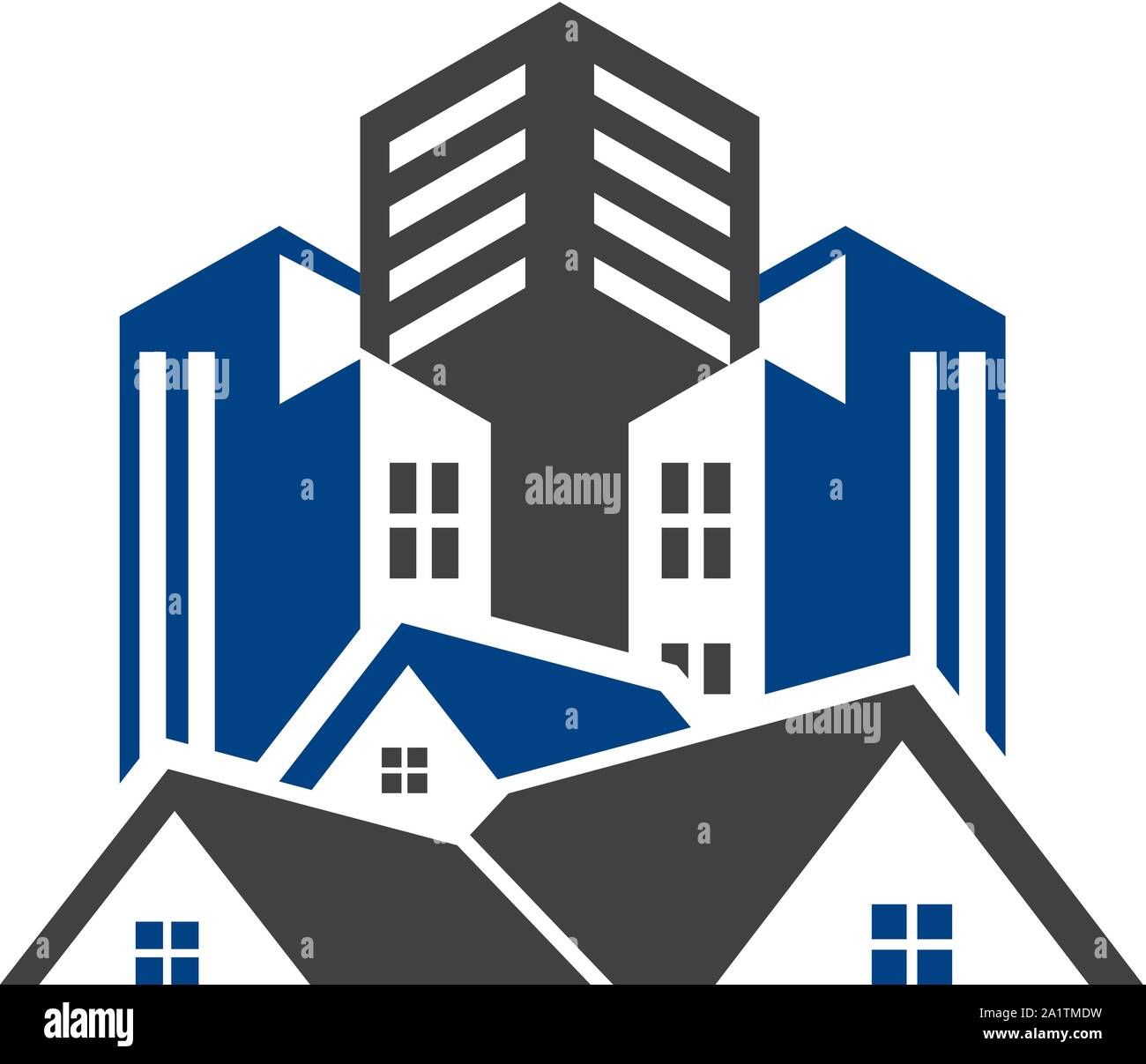 Immobilien vektor Logo Design, Immobilien Logo, Logo Design, Logo, Home logo Zeichen, Haus logo Stock Vektor