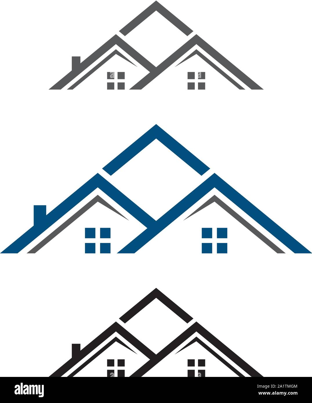 Immobilien vektor Logo Design, Immobilien Logo, Logo Design, Logo, Home logo Zeichen, Haus logo Stock Vektor