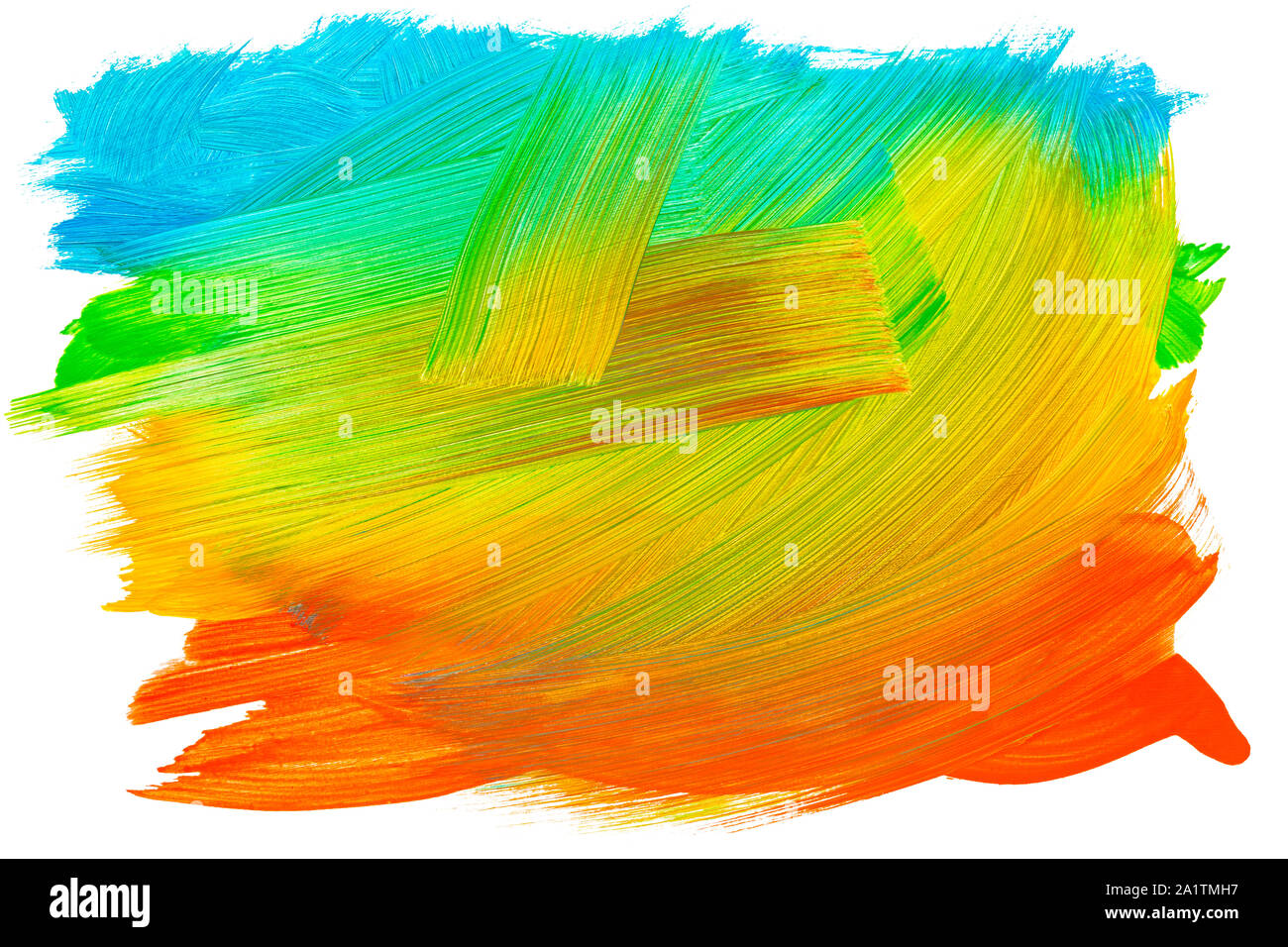 Abstrakte bunten Pinselstrichen gemalten Hintergrund, echten Ölgemälde von Hand auf weißem Hintergrund Stockfoto Abstrakte bunten Pinselstrichen gemalten Hintergrund, echten Ölgemälde von Hand auf weißem Hintergrund Stockfoto