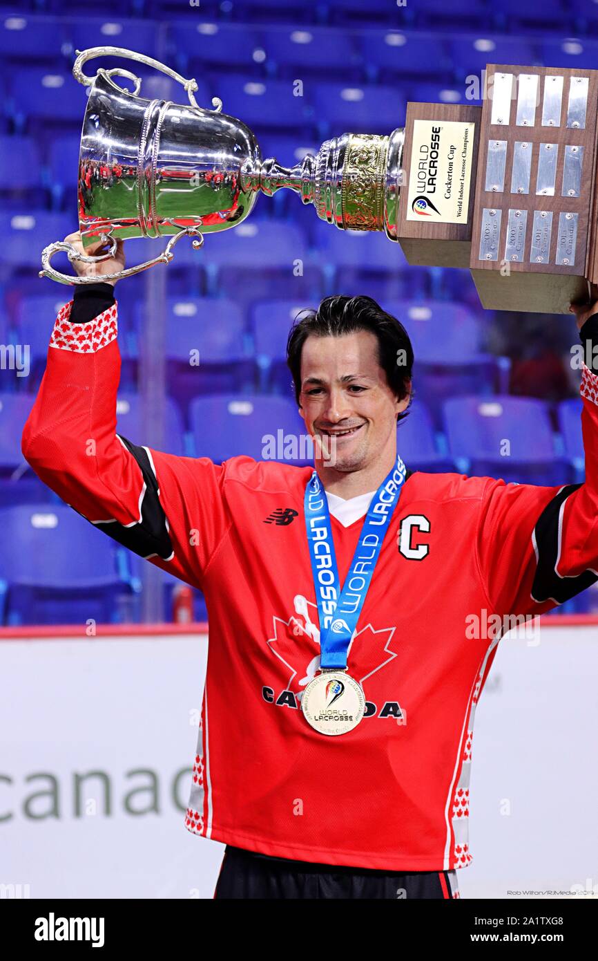 Men's World Champions Lacrosse Team Kanada Stockfoto