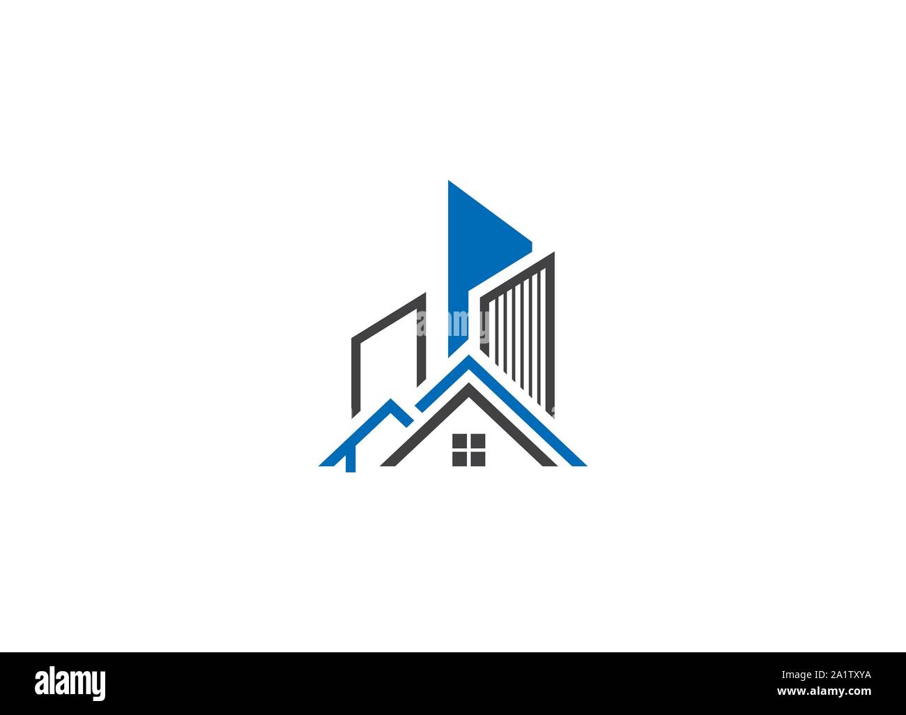 Immobilien vektor Logo Design, Logo, Logo, Real estate agent Logo Stock Vektor