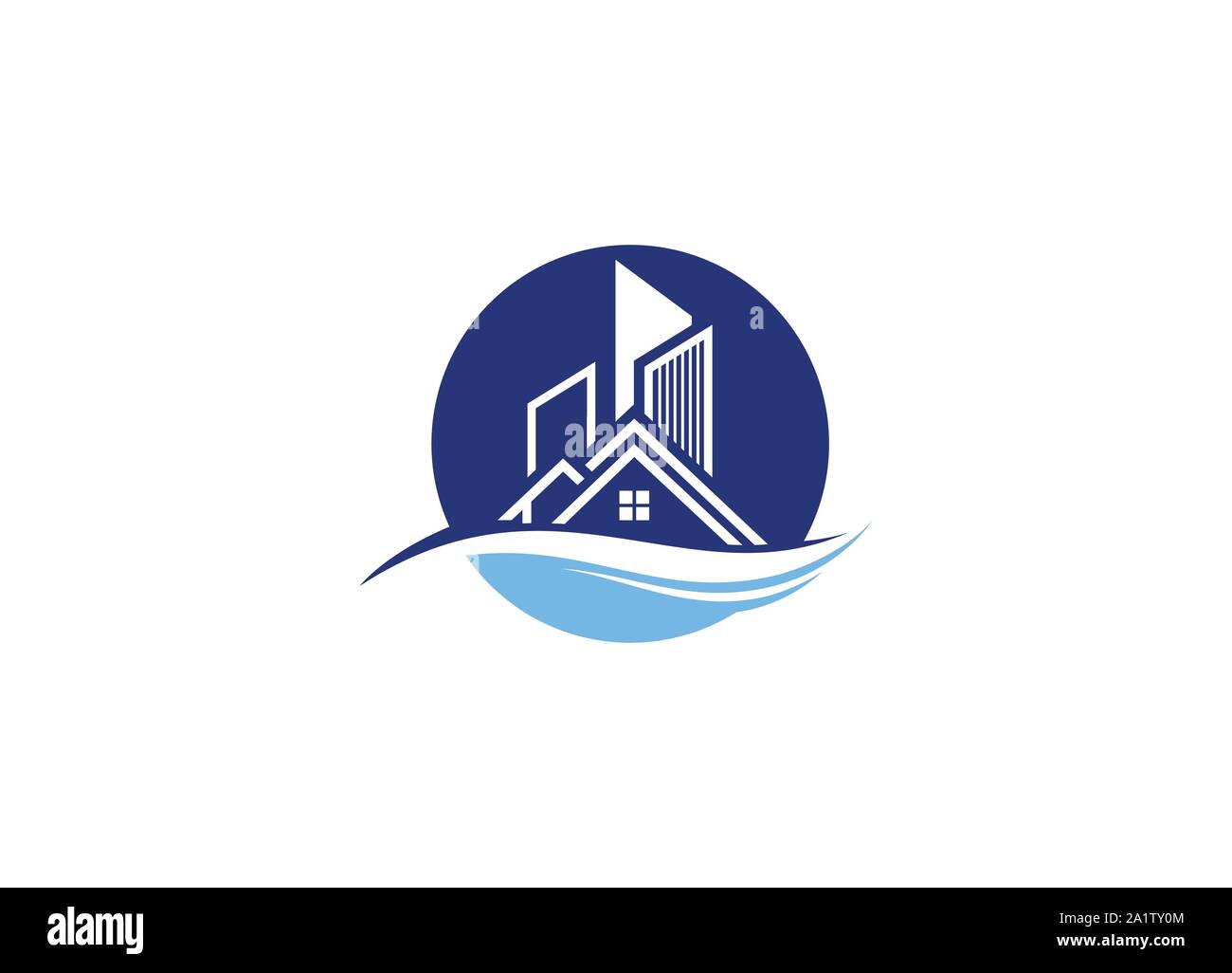 Immobilien vektor Logo Design, Logo, Logo, Real estate agent Logo Stock Vektor