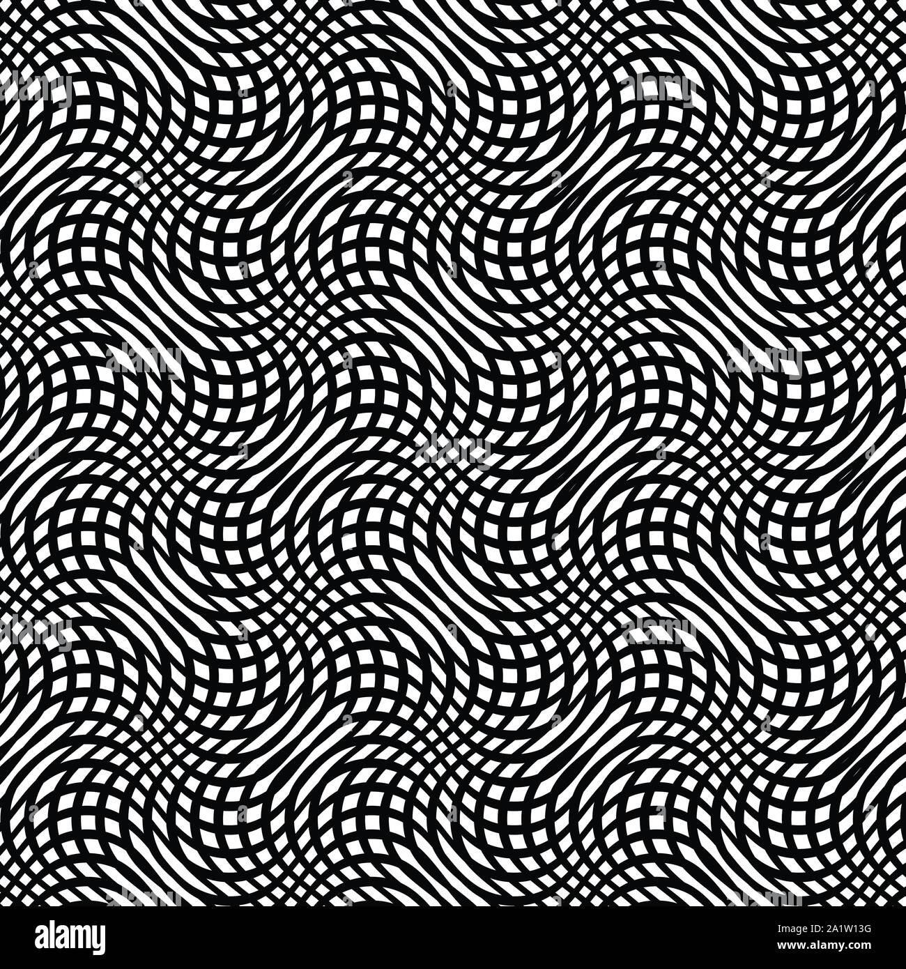 Warp, retikuläre Array, Matrix der Linien. Komplexe geometrische Net, Web zellularen Muster, zelluläre Hintergrund. In freier Form, amorphe Gitter, lat. Stock Vektor