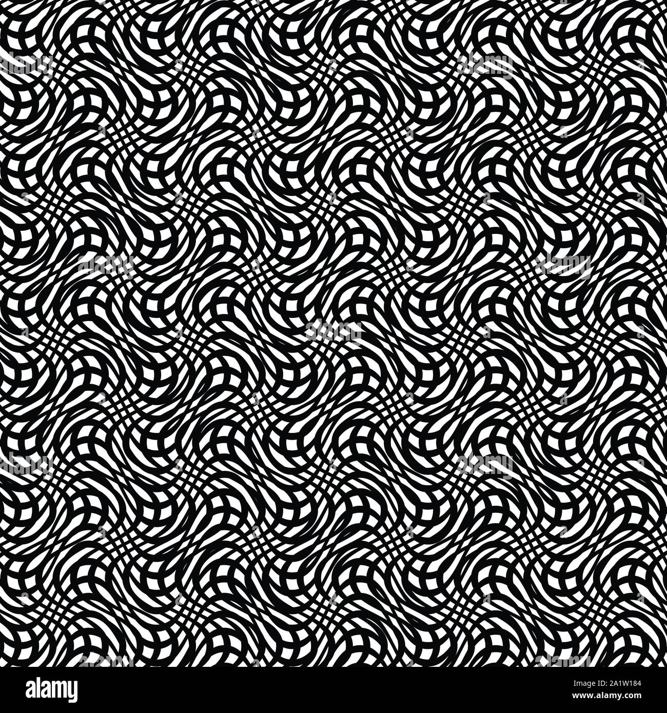 Warp, retikuläre Array, Matrix der Linien. Komplexe geometrische Net, Web zellularen Muster, zelluläre Hintergrund. In freier Form, amorphe Gitter, lat. Stock Vektor