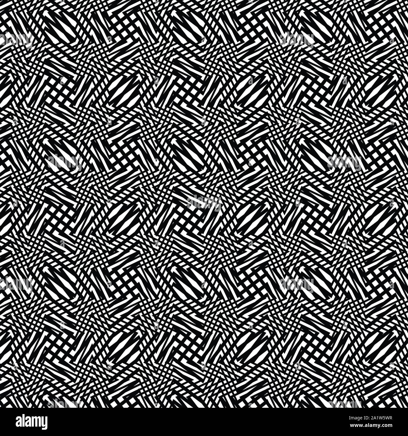 Warp, retikuläre Array, Matrix der Linien. Komplexe geometrische Net, Web zellularen Muster, zelluläre Hintergrund. In freier Form, amorphe Gitter, lat. Stock Vektor