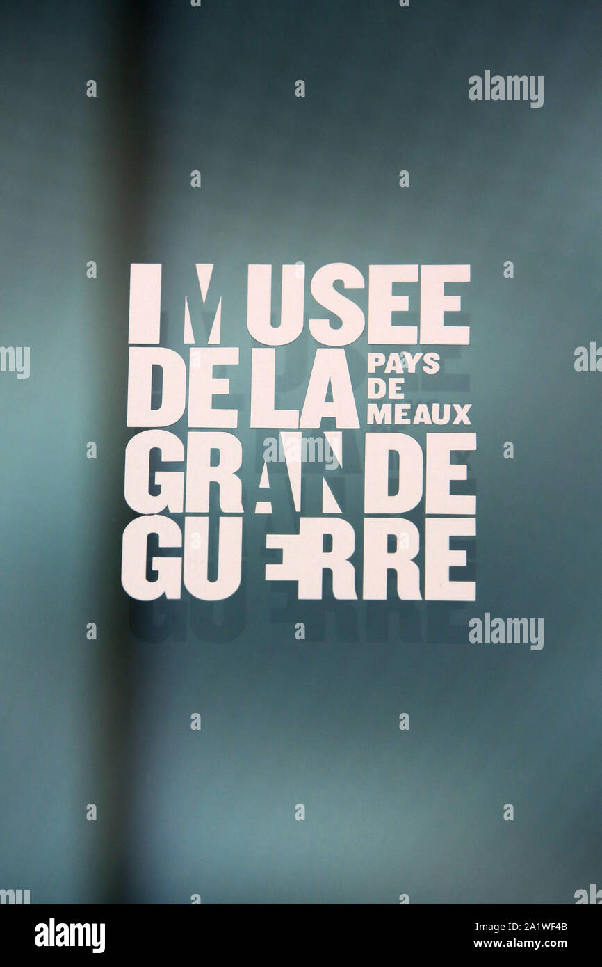 Musée de la Grande Guerre. Meaux. Frankreich. / Das Museum des Großen Krieges des Pays de Meaux. Frankreich. Stockfoto