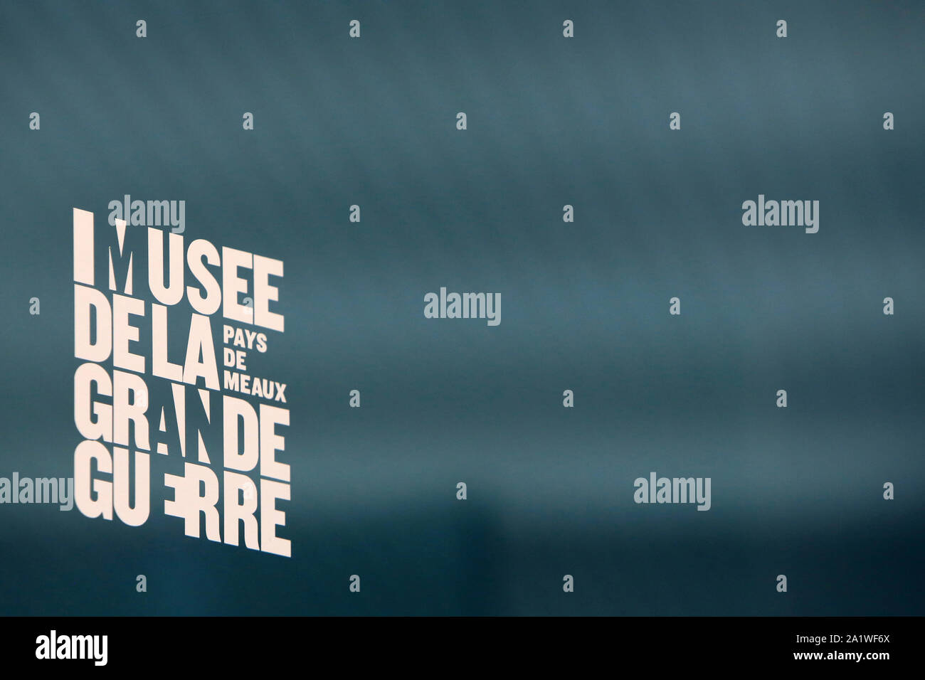 Musée de la Grande Guerre. Meaux. Frankreich. / Das Museum des Großen Krieges des Pays de Meaux. Frankreich. Stockfoto