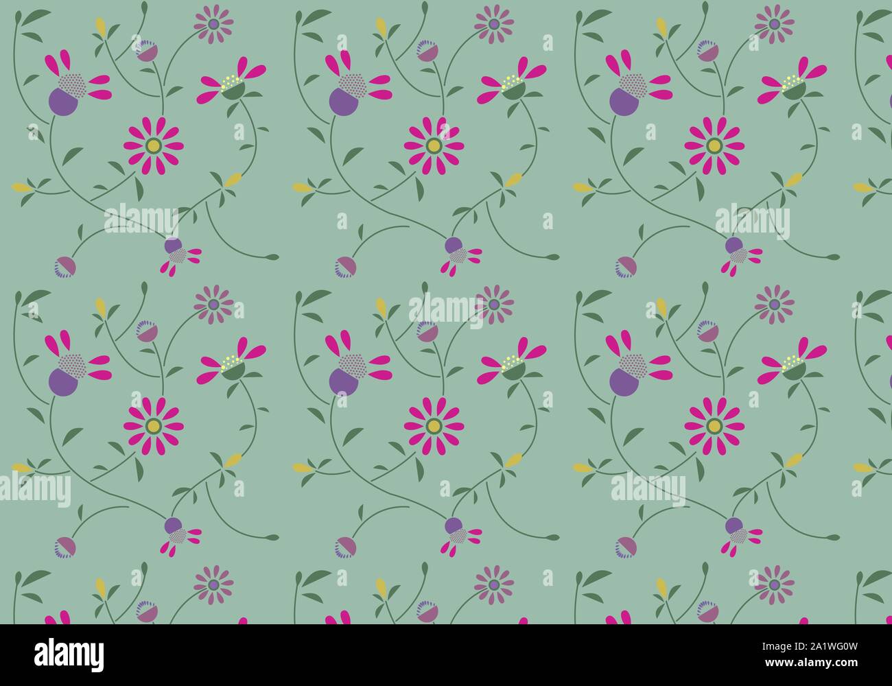 Bunten floralen Muster. Vektor Muster. Hintergrund mit Blumen. Stock Vektor