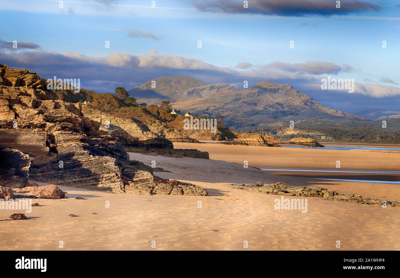 Black Rock Sands - Porthmadog Stockfoto