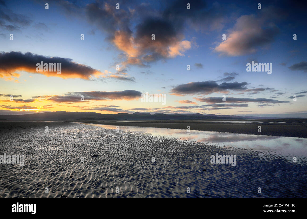 Black Rock Sands Sunrise Stockfoto