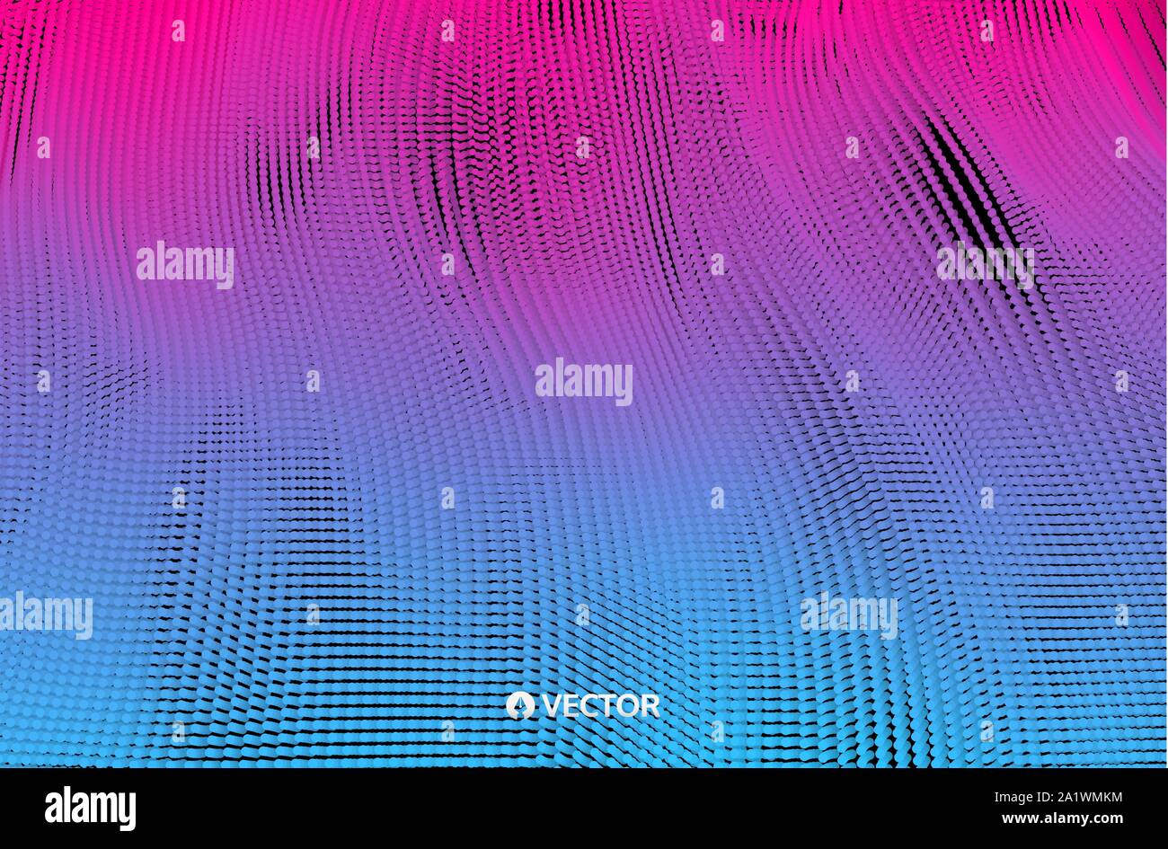 Zusammenfassung Hintergrund. Technik Stil. 3D-Design mit Partikeln. Vector Illustration. Cover Design vorlage. Können für Werbezwecke verwendet werden, Mark Stock Vektor