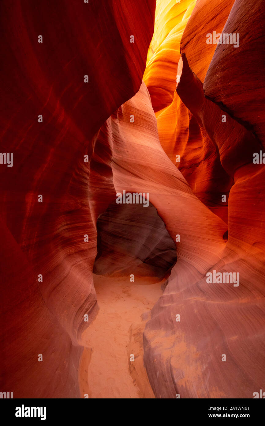 Antelope Canyon, Lower, Upper, Page, Arizona, USA, National Park, Vereinigte Staaten von Amerika, besuchen müssen, Tourismus, Urlaub, Reise, schöne Stockfoto