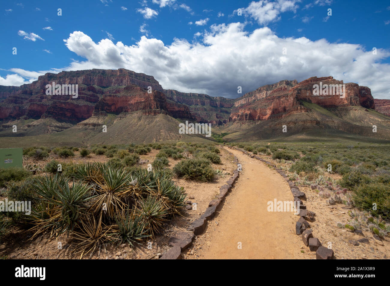 Der Grand Canyon ist eine steile Schlucht geschnitzt von den Colorado River in Arizona, Usa. Reiseziel, schöne Landschaft, Landschaft. Hug Stockfoto