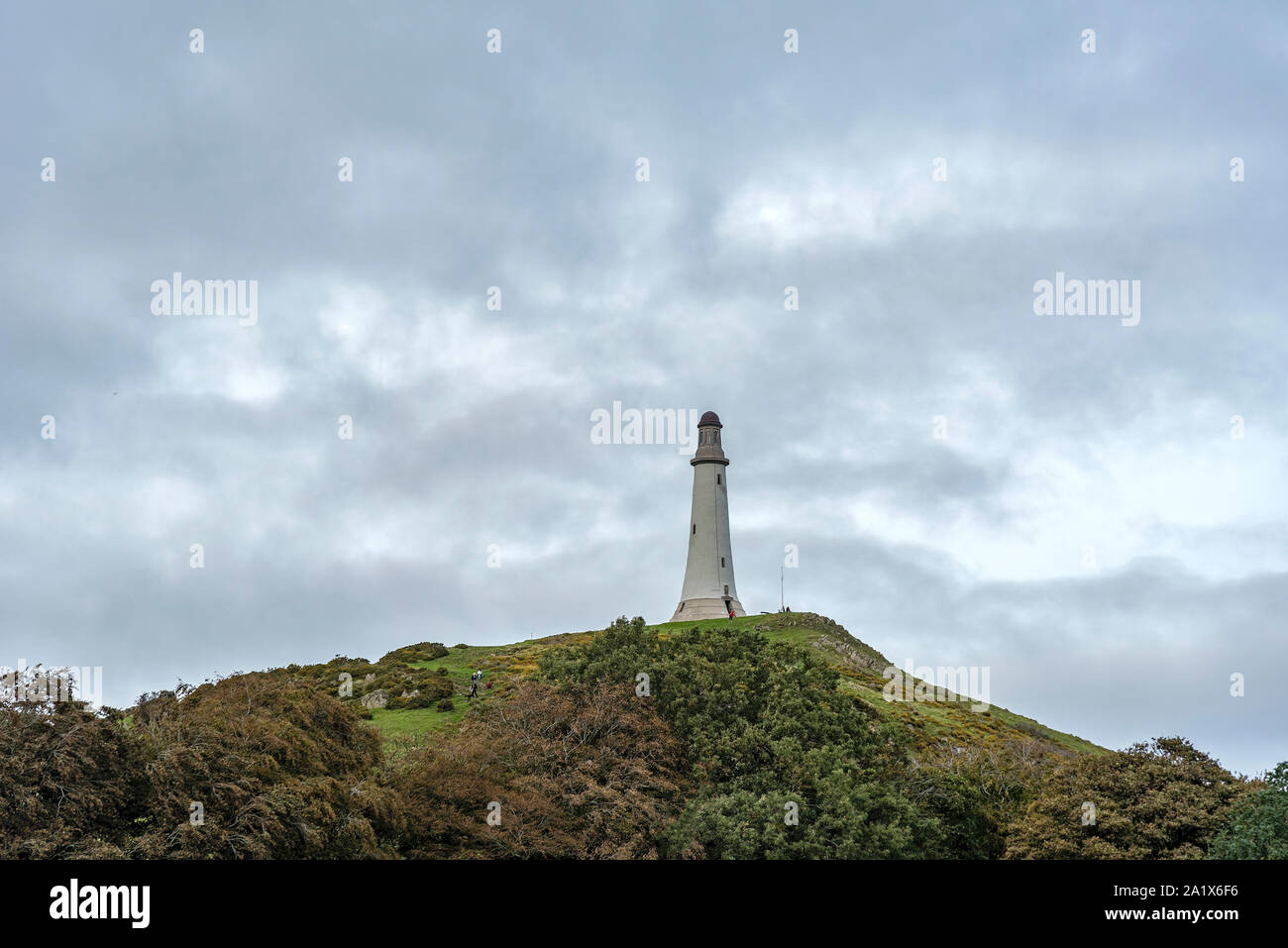 Denkmal auf dem Hügel in Ulverston zu Sir John Barrow Gründungsmitglied der Royal Geographic Society Stockfoto