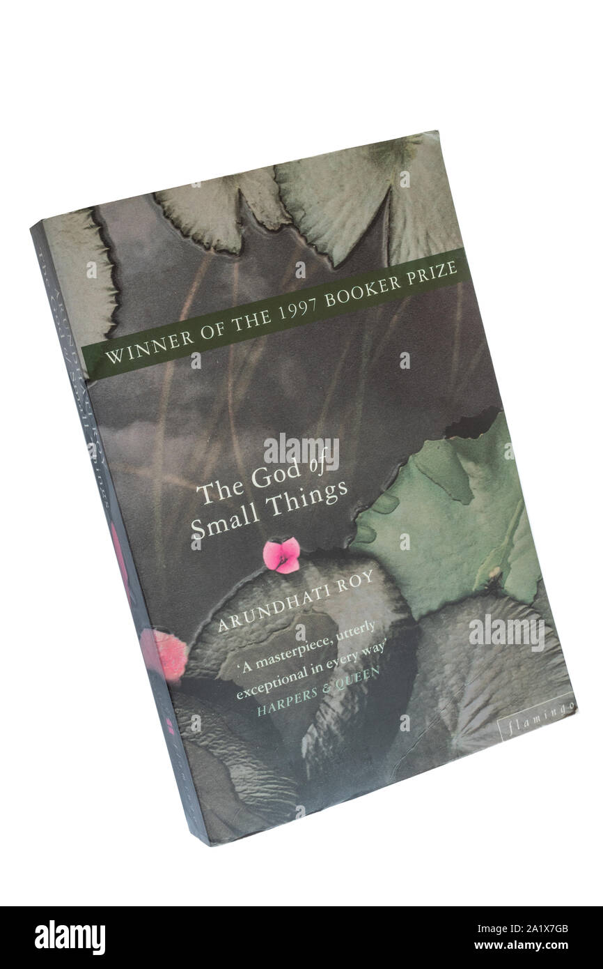 Der Gott der kleinen Dinge Taschenbuch Buch, ein Roman, der durch die indische Schriftstellerin Arundhati Roy Stockfoto