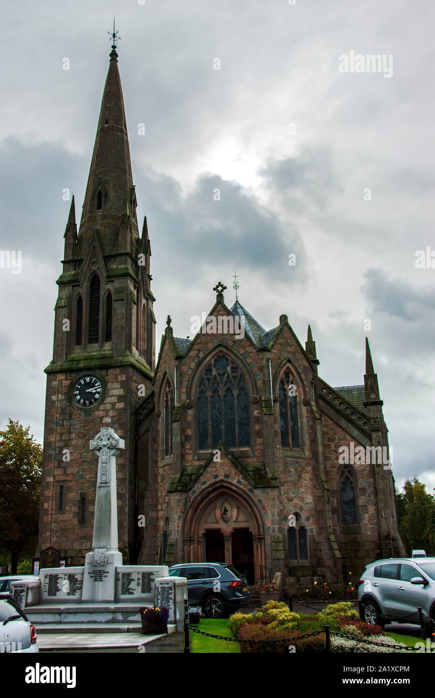 Glenmuick Kirche. Ballater, Aberdeenshire, Schottland, Großbritannien Stockfoto