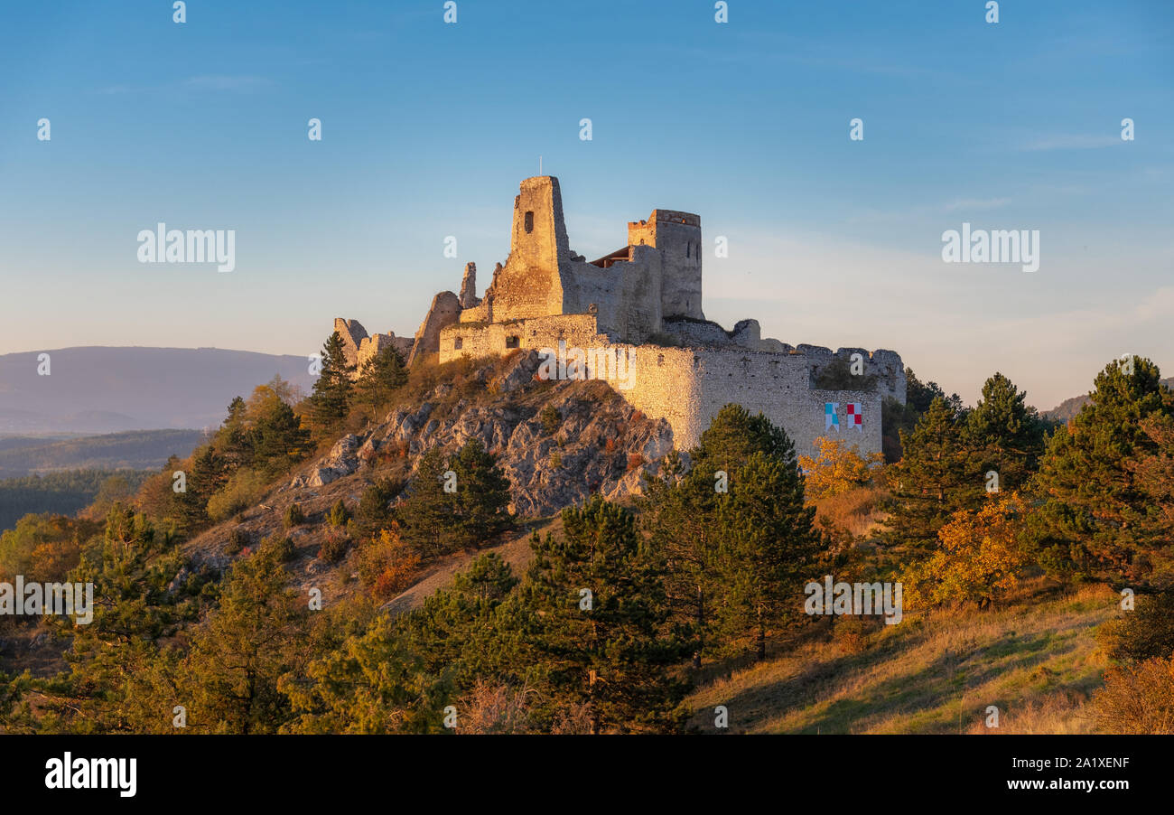 Das Schloss von Cachtice, den Aufenthalt von Elisabeth Bathory, Slovalia Stockfoto