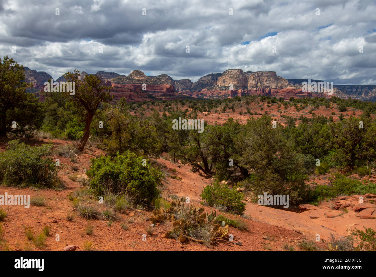 Sedona ist eine Red Rock City in Arizona, Vereinigte Staaten von Amerika, rote Sandsteinformationen, Reisen USA, Tourismus, schöne Landschaft, beliebter Ort für Stockfoto