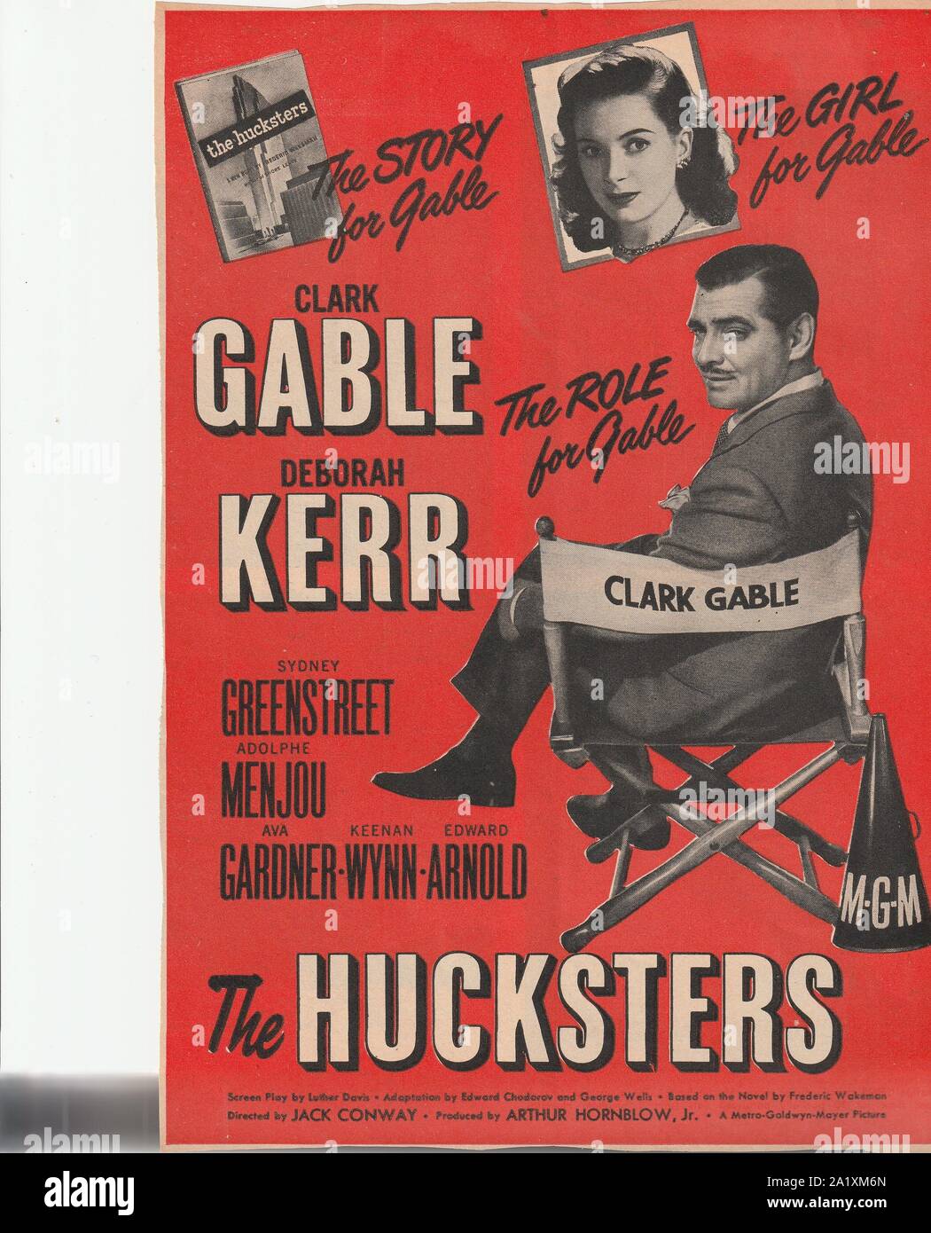 Die Hausierer, 1947 amerikanischen Film mit Clark Gable, Deborah Kerr in Film über post-Welt Krieg 2 Werbung business. Stockfoto