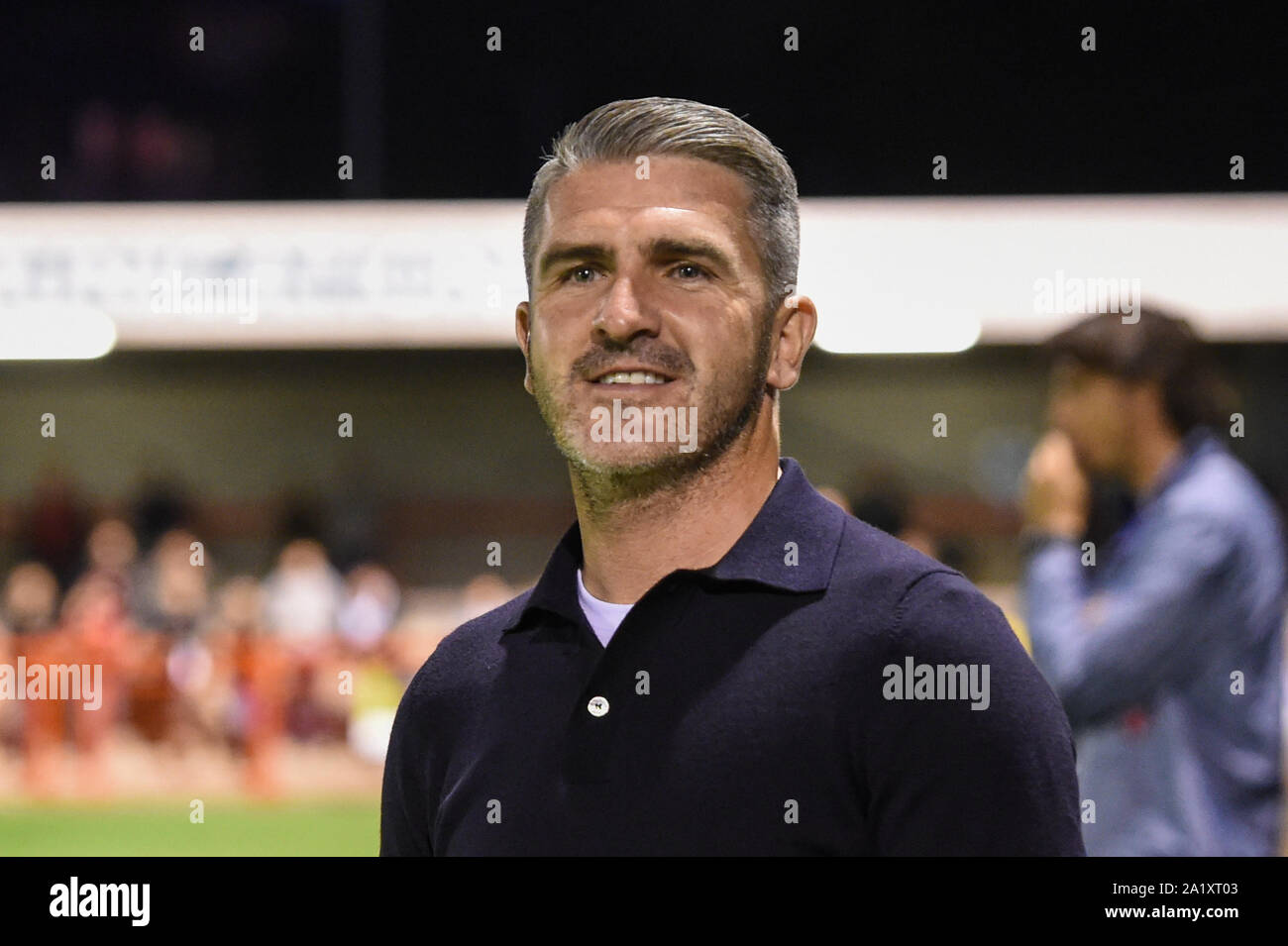 17.September 2019, Broadfield Stadium, Crawley, England; Skybet Liga 2 Fußball, Crawley vs Plymouth Argile: Ryan Lowe Manager von Plymouth Credit: Phil Westlake/News Bilder der Englischen Football League Bilder unterliegen DataCo Lizenz Stockfoto