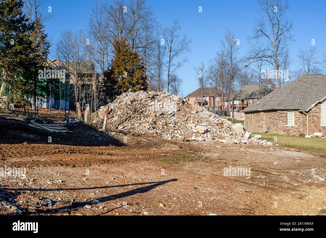 Suburban House im Bau Stockfoto