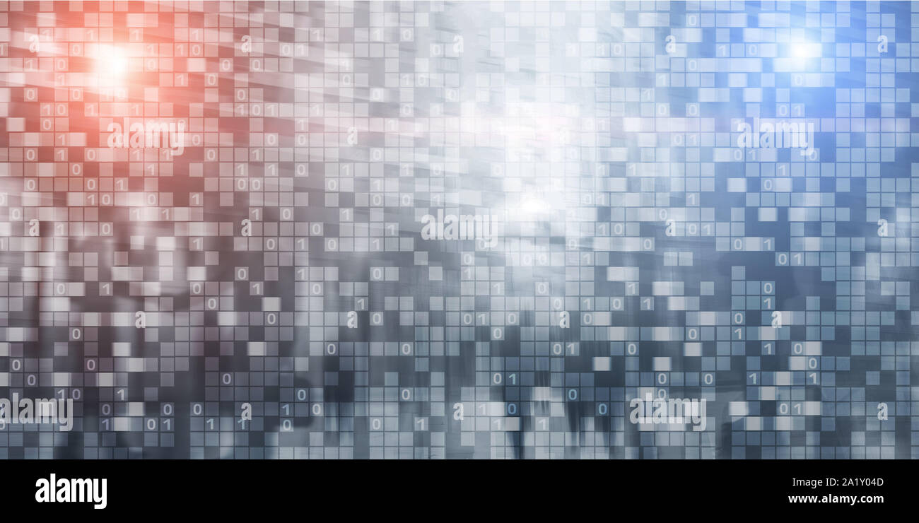 Binären Code Geschäft Hintergrund. Matrix Abstrakte futuristischen Tapete Stockfoto