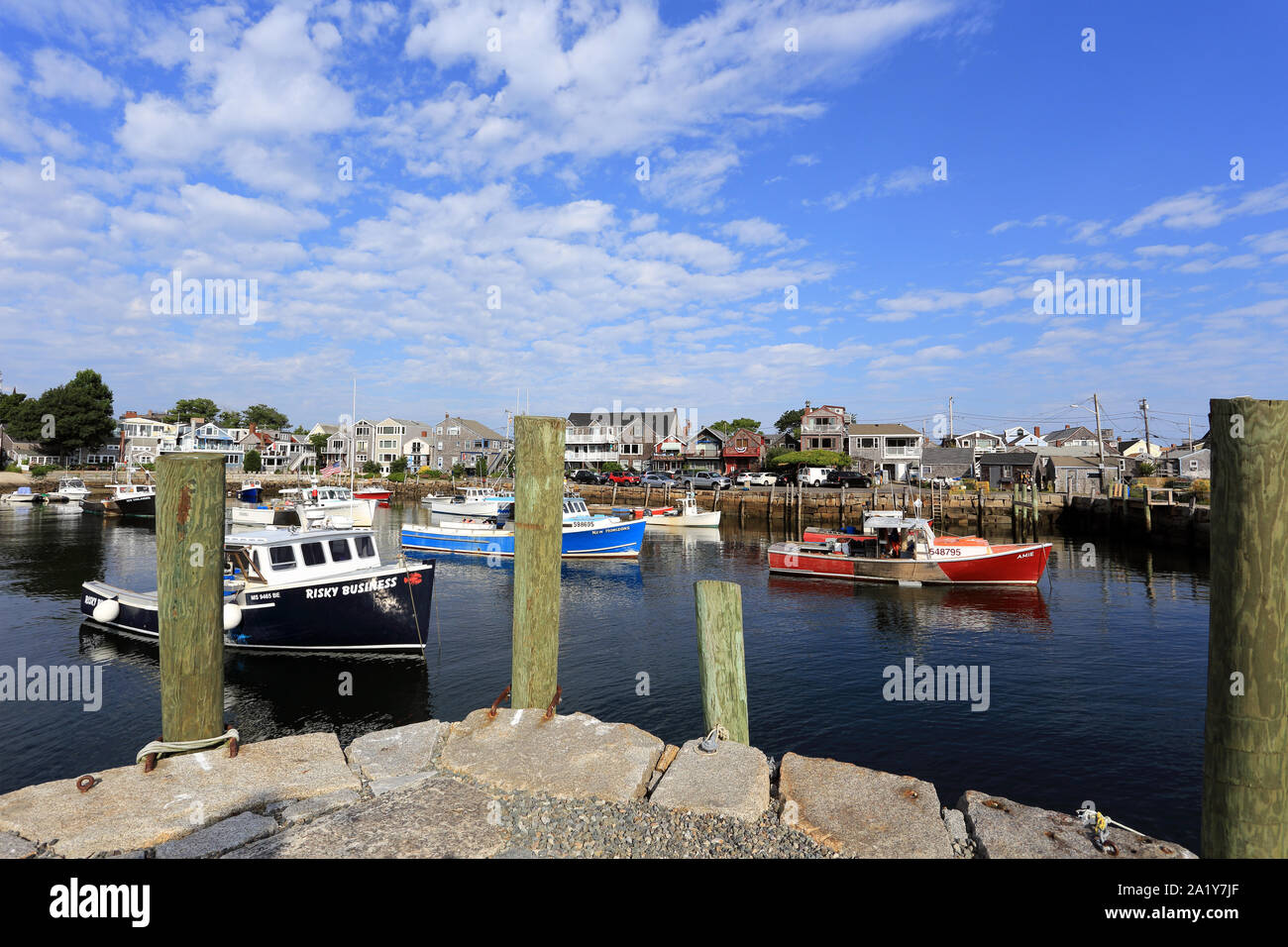 Rockport harbour Massachusetts Stockfoto