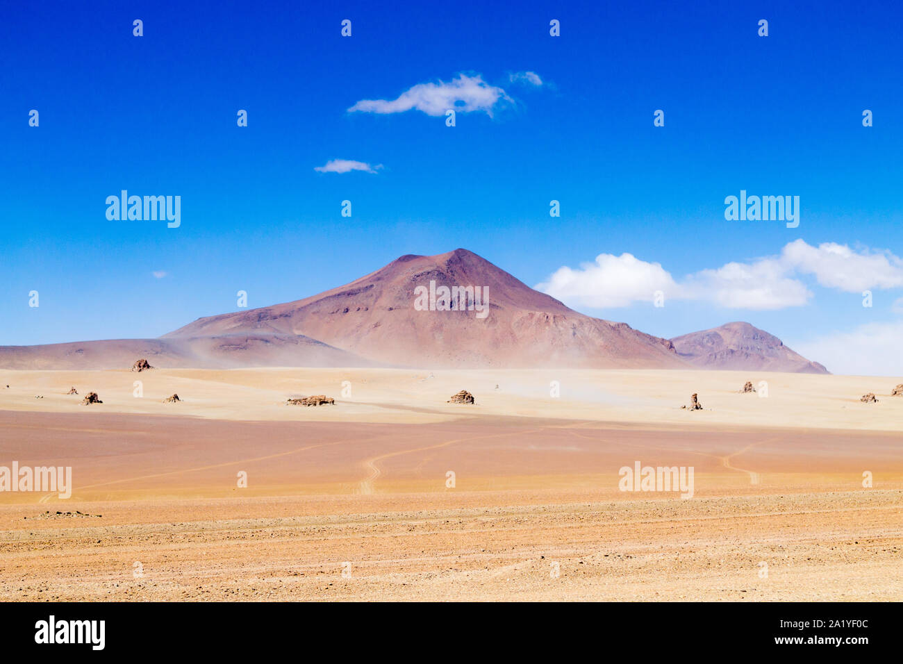 Bolivianischen Landschaft, Salvador Dali Desert View. Schöne Bolivien Stockfoto