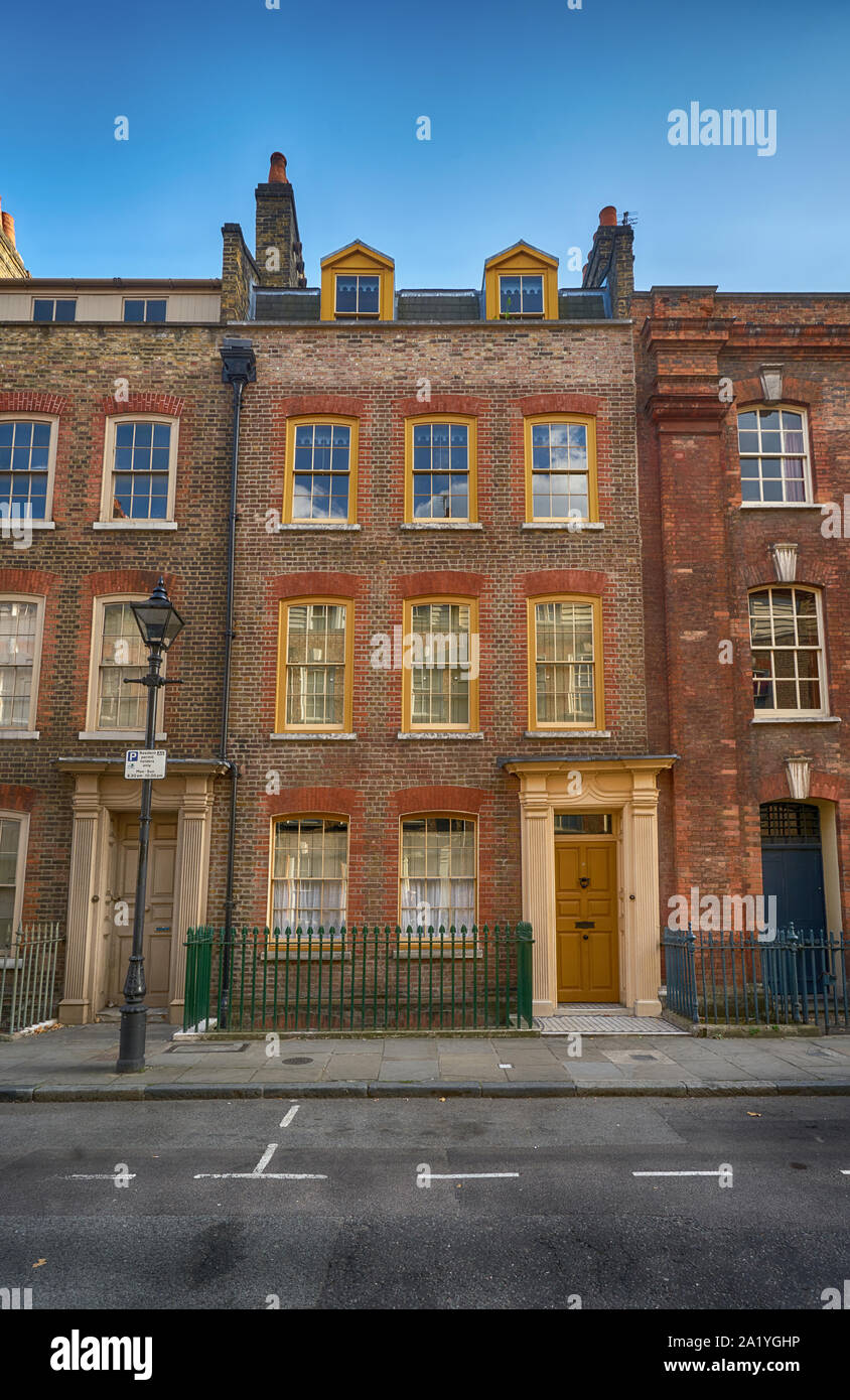 Gilbert und George Haus in Spitalfields Stockfoto