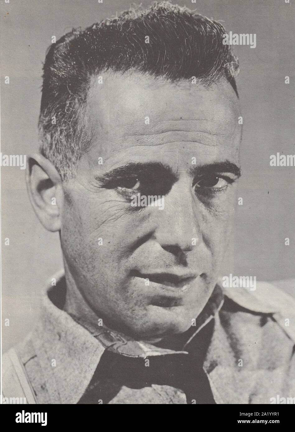 Humphrey Bogart (1899-1957), US-amerikanischer Filmschauspieler, Academy Award Sieger Beste Schauspieler die African Queen (1951). Stockfoto