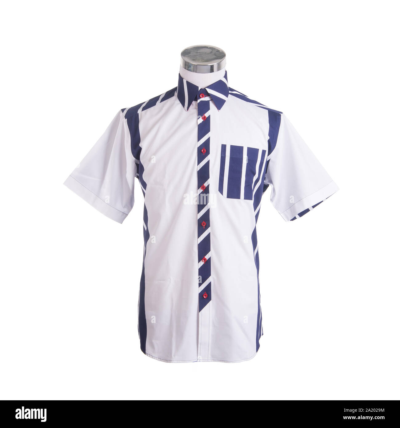 Shirt oder Männer Mannequin auf Hintergrund gekleidet Stockfoto