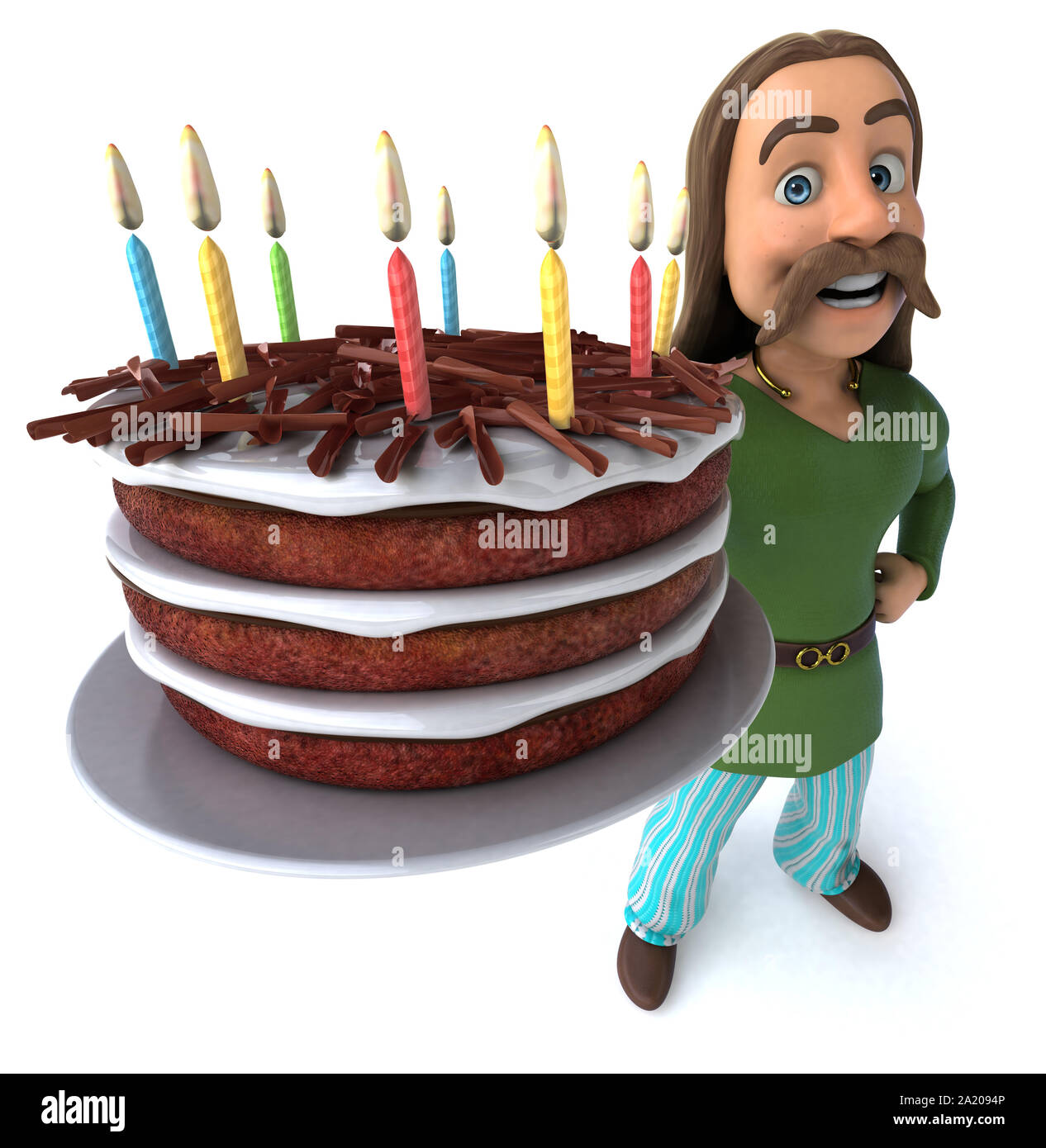 Spaß Gaul - 3D-Darstellung Stockfoto