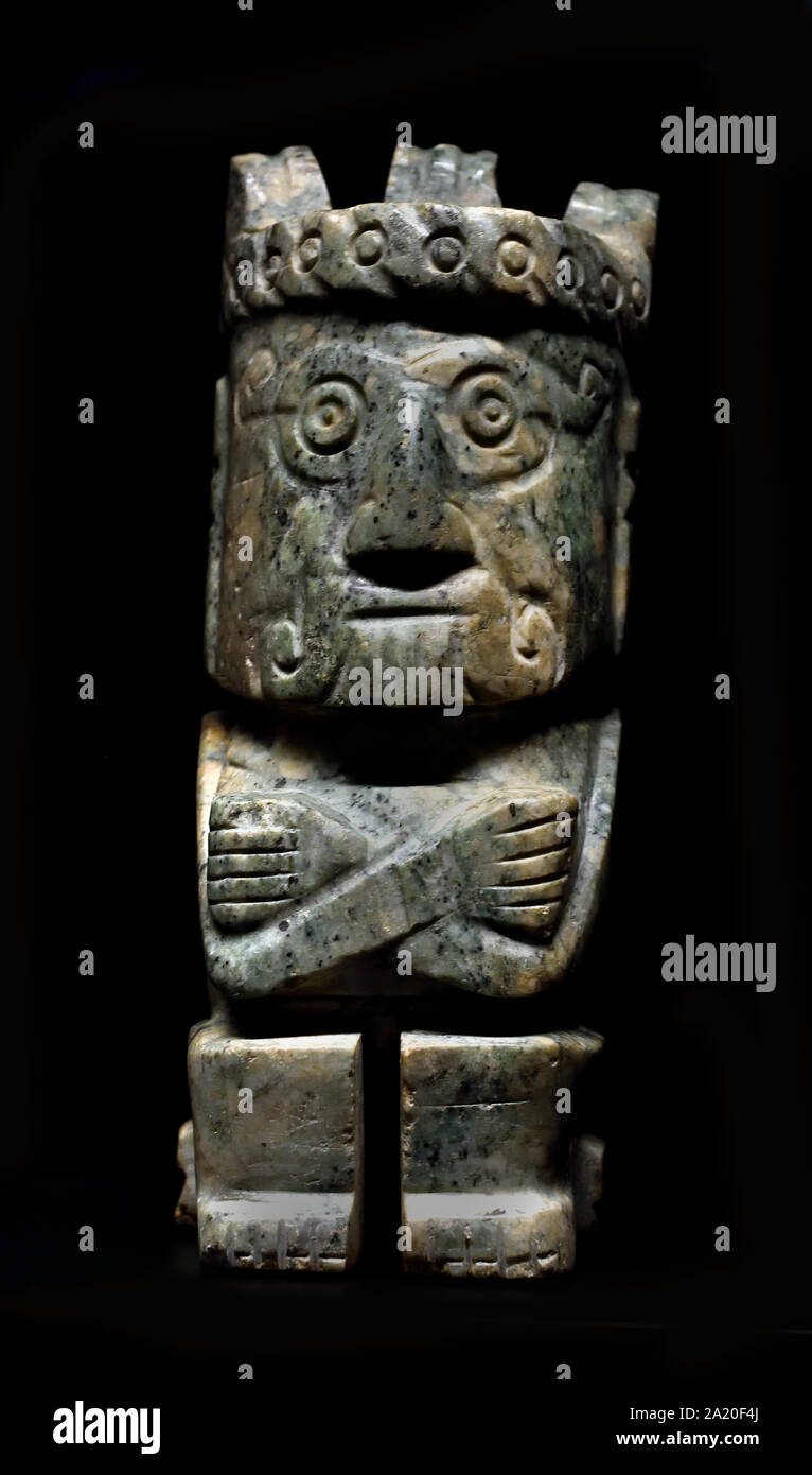 Gott der Regen - Mixtekischen Kultur, Oaxaca, Mexiko, 1000-1521, harten Stein, Amerika, Amerikaner. Stockfoto