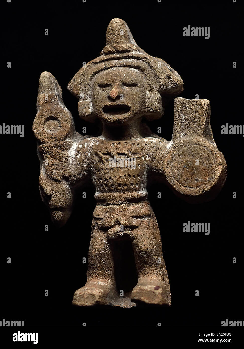 Xipe Totec (im Zusammenhang mit der Fruchtbarkeit im Krieg und Patron der Goldschmiede) Die Azteken mesoamerikanischen Kultur im zentralen Mexiko post-Classic 300 bis 1521. Amerika, amerikanische. Stockfoto