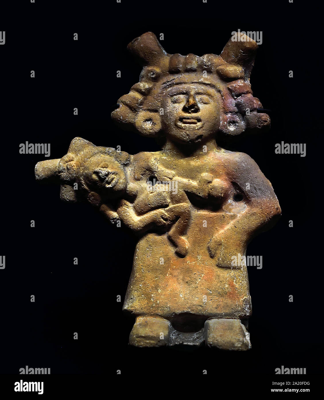 Chicoatl, Göttin der Fruchtbarkeit. Die Azteken mesoamerikanischen Kultur im zentralen Mexiko post-Classic 300 bis 1521. Amerika, amerikanische. Stockfoto